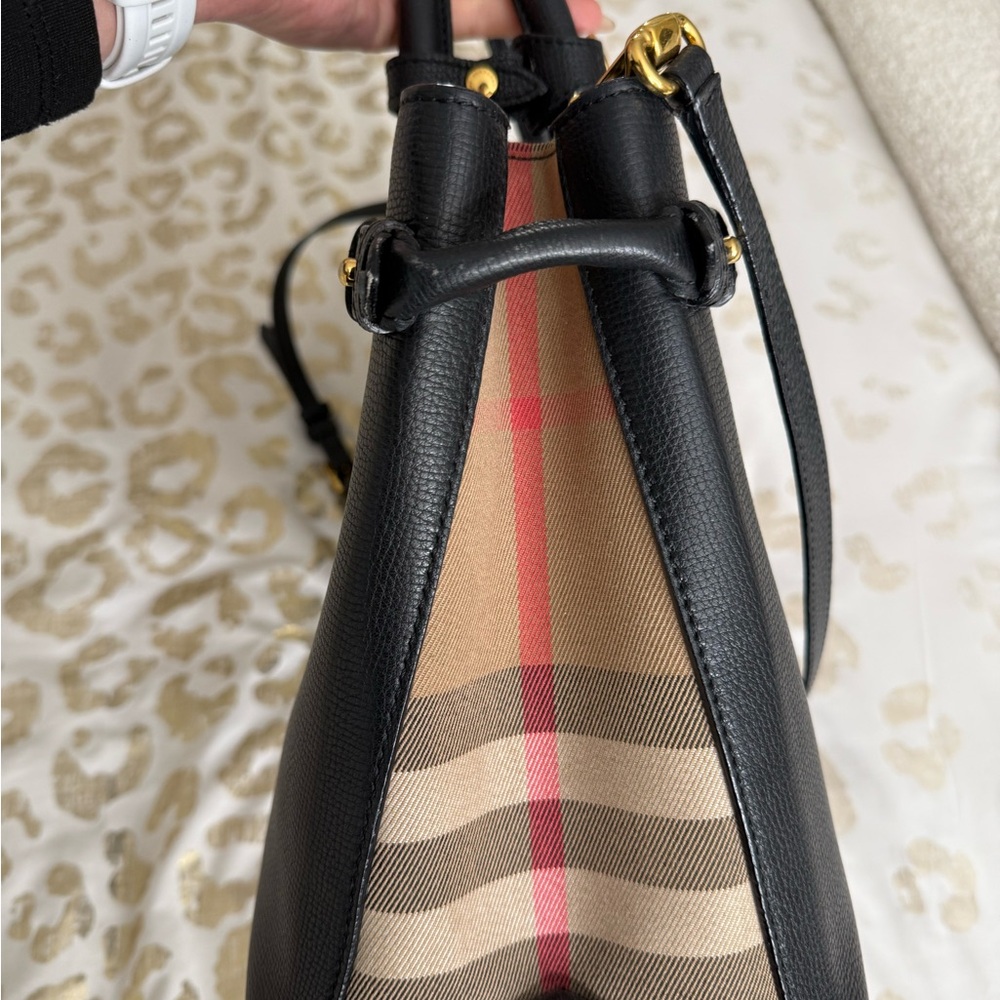 Burberry Black Leather Satchel - Picture 4 of 16